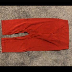 Lululemon maroon align crop pants